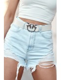 Light blue shorts with holes 15280 - Online store - Boutique